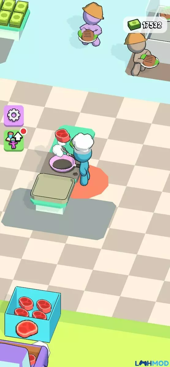 Ảnh 2 của Tải My Mini Kitchen Apk 1.2.6 cho Android, IOS Giao diện gameplay My Mini Kitchen nơi người chơi đang chuẩn bị món ăn