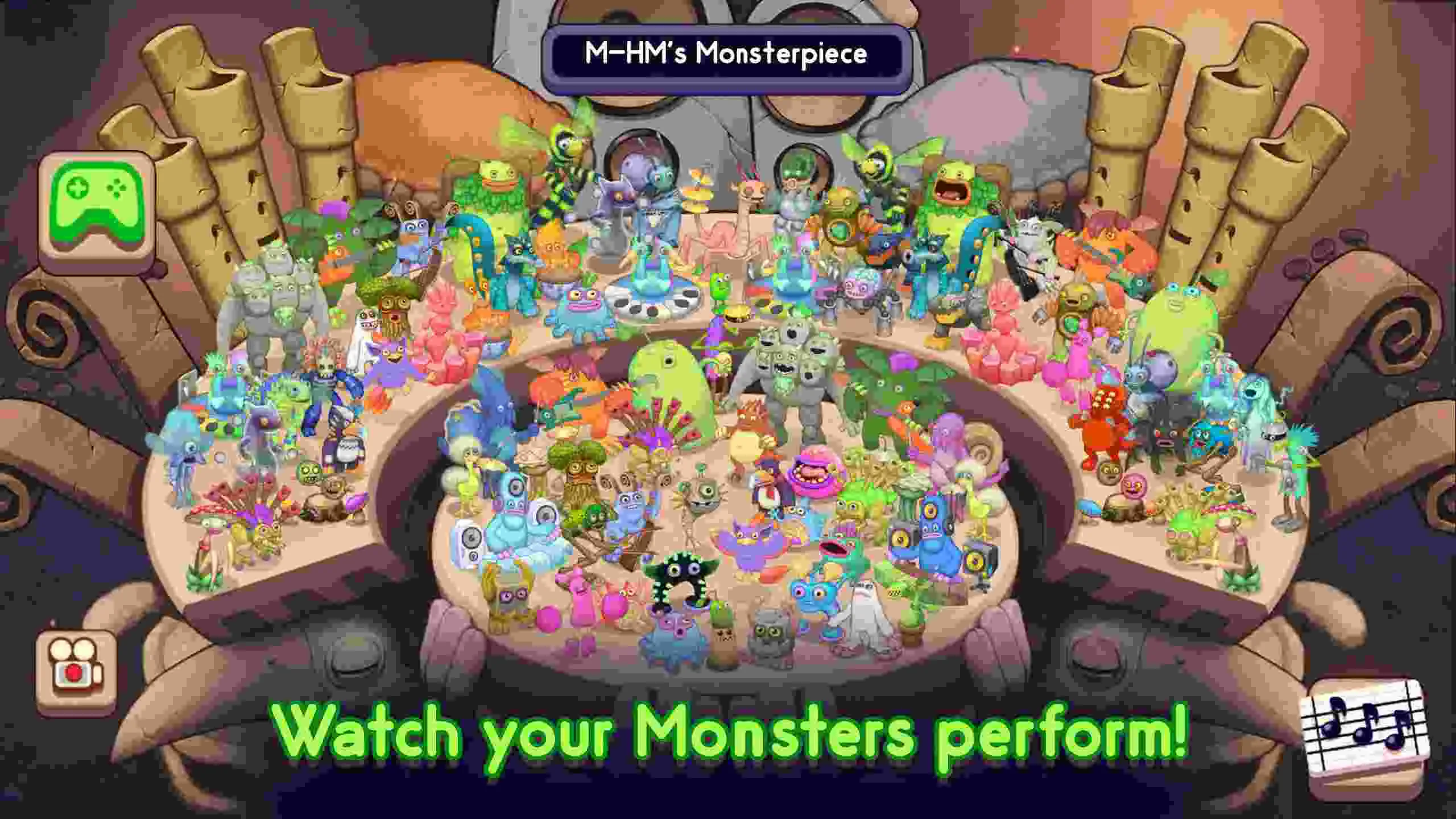 Ảnh 1 của Tải game My Singing Monsters Mod APK v4.8.0 (Vô Hạn Tiền) Giao diện tổng quan My Singing Monsters Mod với các quái vật âm nhạc