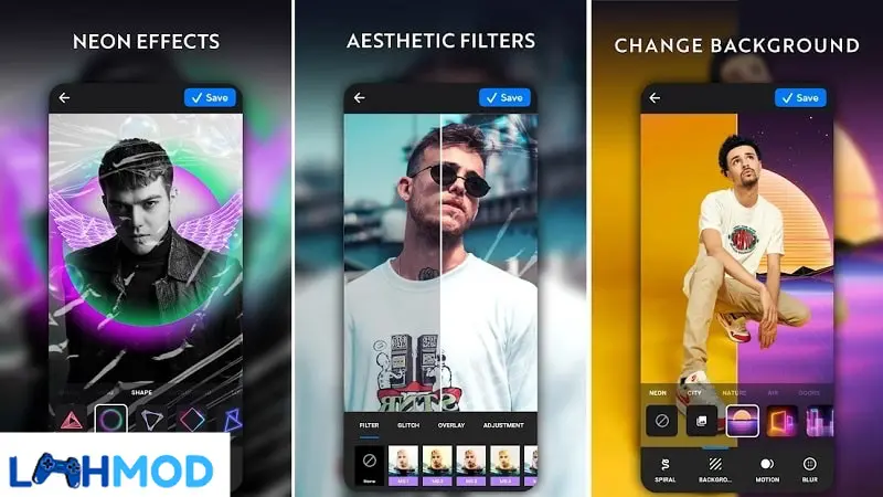 Ảnh 3 của Tải NeonArt Photo Editor Mod Apk 1.3.2 (Mở khóa Premium) Hình ảnh với hiệu ứng xoắn ốc neon độc đáo