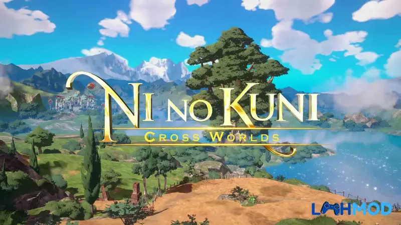 Ảnh 1 của Tải Ni no Kuni: Cross Worlds Apk 1.02.010 cho Android Cảnh quan tươi đẹp trong thế giới Ni no Kuni: Cross Worlds với kiến trúc cổ kính