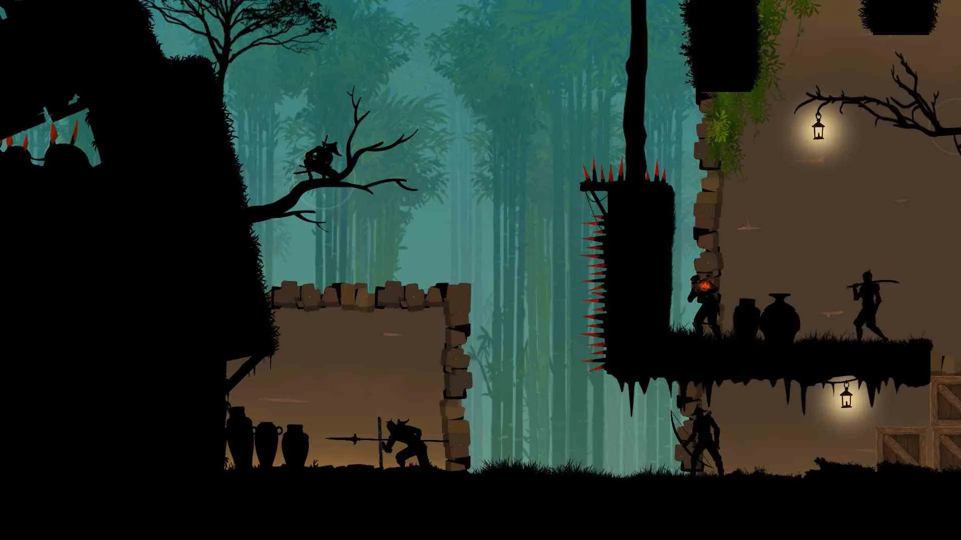 Ảnh 2 của Tải Ninja Arashi 2 Mod APK v1.7.1 (Vô Hạn Tiền, Money) Arashi trong một màn chơi đầy thử thách