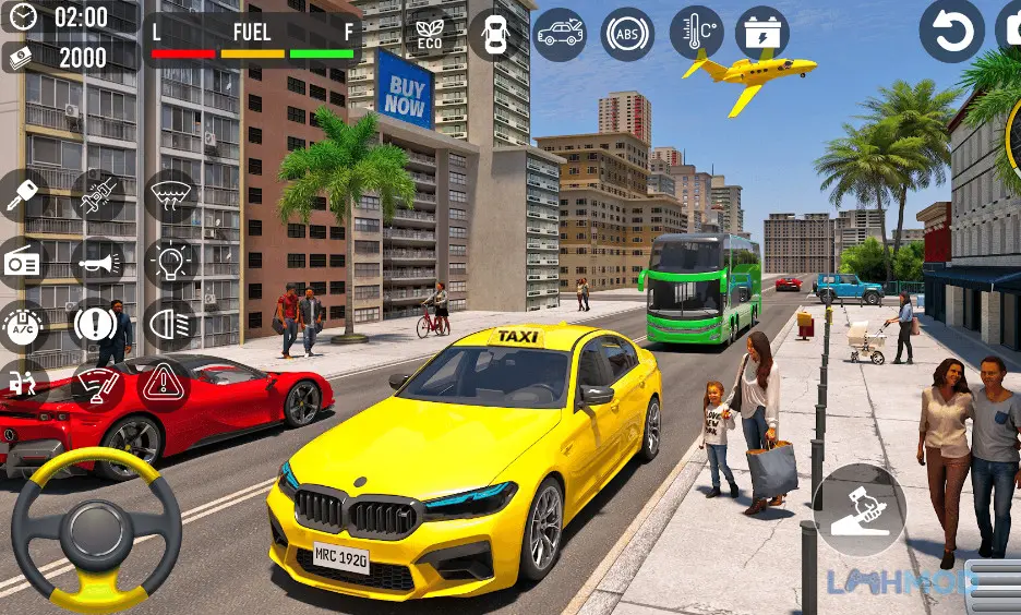 Ảnh 1 của Tải Parking Car Driving Car Games Apk 2.0 cho Android iOs Cảnh quan thành phố tấp nập trong game Parking Car Driving Car Games