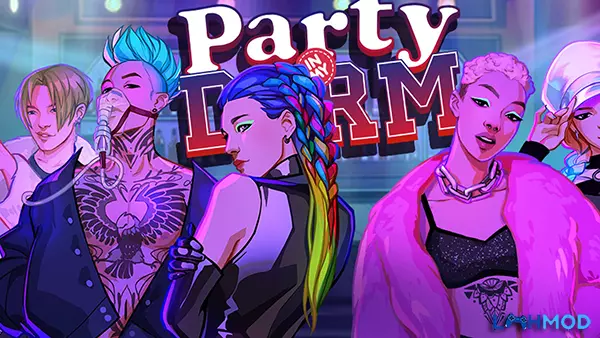 Ảnh 1 của Tải Party in my Dorm: College Chat MOD APK 6.49 (Vô hạn tiền/đá quý) cho Android iOS Giao diện sinh viên trò chuyện trong Party in my Dorm