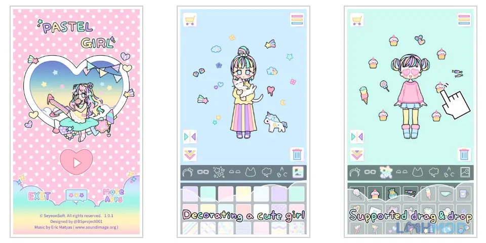 Ảnh 8 của Tải Pastel Girl Dress Up Game Mod Apk 2.6.5 (Mua hàng Free) cho Android iOs Cô gái pastel đứng giữa khung cảnh lãng mạn