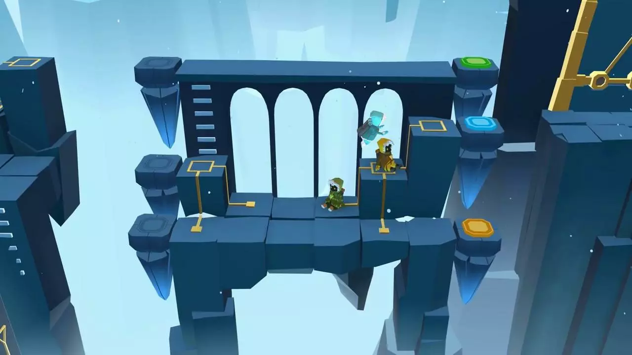 Ảnh 3 của Path of Giants Mod APK 2.2.2 (Menu, Tiền, Mở Khóa) Cảnh gameplay Path of Giants Mod với các cơ chế giải đố phức tạp