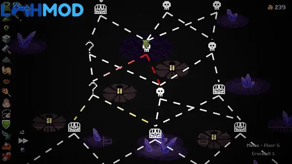 Ảnh 4 của Peglin – A Pachinko Roguelike MOD APK 0.9.01a (Mở khóa) Giao diện chọn ngọc hoặc vật phẩm hỗ trợ trong Peglin MOD