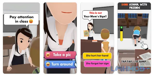 Ảnh 2 của Tải Perfect lie Mod Apk 3.8 (Vô Hạn Tiền) cho Android iOs Cảnh game Perfect Lie Mod với nhân vật đứng giữa hai lựa chọn