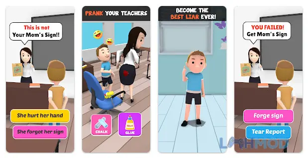 Ảnh 4 của Tải Perfect lie Mod Apk 3.8 (Vô Hạn Tiền) cho Android iOs Nhân vật trong Perfect Lie Mod đang tương tác với người khác trong một bối cảnh game