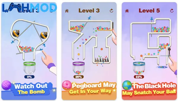 Ảnh 3 của Pin Puzzle – Solve Puzzle Game APK 2.9 Android iOS Nhân vật giải đố bằng cách kéo chốt trong Pin Puzzle