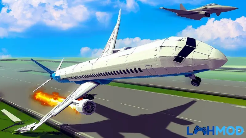 Ảnh 1 của Tải Plane Emergency Landing Apk 1.04 cho Android Cảnh máy bay đang hạ cánh khẩn cấp trên mặt nước