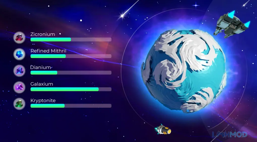 Ảnh 2 của Tải Planet Inc Idle Miner Tycoon Mod Apk 0.1.4 (Vô Hạn Tiền,Di Tích, Điểm) cho Android Mỏ khoáng sản trên hành tinh xa xôi