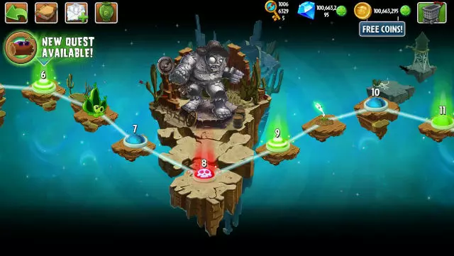 Ảnh 3 của Tải Hack Plants vs Zombies 2 MOD APK (Full Cây, Tiền, Mặt Trời, OneHit) v12.7.1 Các loại cây và zombie đa dạng trong Plants vs Zombies 2