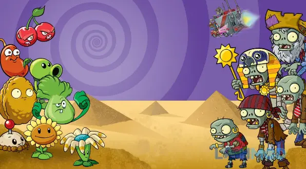 Ảnh 4 của Tải Hack Plants vs Zombies 2 MOD APK (Full Cây, Tiền, Mặt Trời, OneHit) v12.7.1 Bản đồ khu vườn chiến đấu đầy màu sắc trong Plants vs Zombies 2 Mod