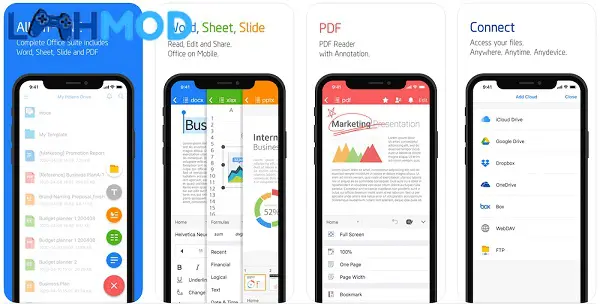 Ảnh 2 của Polaris Office MOD APK 9.7.0 (Mở khóa Premium) Android Giao diện chỉnh sửa tài liệu trên Polaris Office