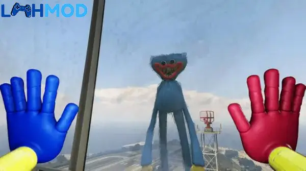 Ảnh 1 của Poppy Rope MOD APK 1.6 (Vô hạn tiền) cho Android iOS Huggy Wuggy đu dây qua thành phố hiện đại