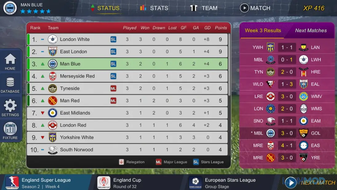 Ảnh 3 của Tải Pro League Soccer Mod Apk 1.0.24 (Vô hạn tiền) cho Android iOs Pha sút bóng căng của cầu thủ Pro League Soccer