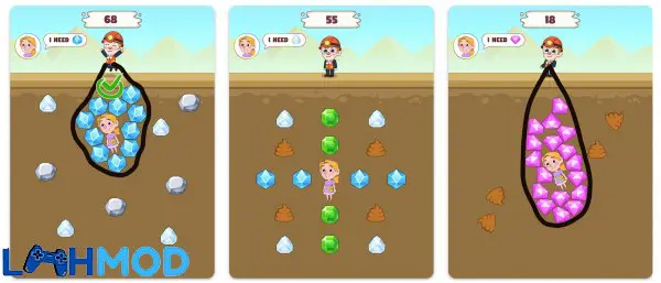 Ảnh 4 của Tải Pull The Gold APK 1.0.2 cho Android iOS Hình ảnh nhân vật game Pull The Gold với các hòm kho báu