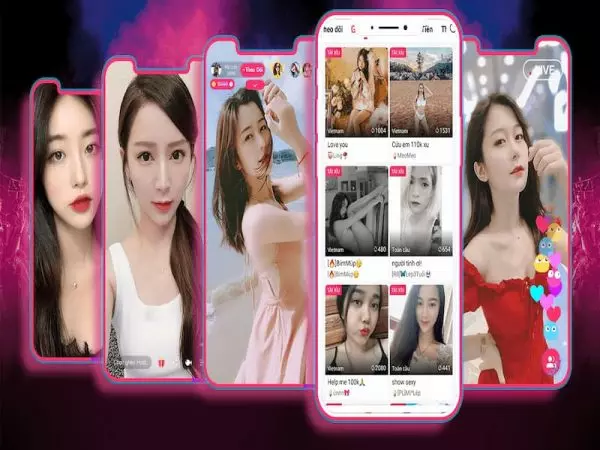 Ảnh 2 của Tải QQLive mod apk app livestream gái xinh v2.5.3 (mở khóa phòng) cho Android iOS Người dùng đang xem livestream trên QQLive, màn hình hiển thị tương tác và quà tặng