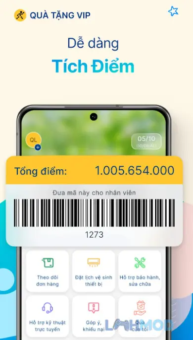 Ảnh 4 của Quà Tặng VIP Apk 1.1.4 – LMHMOD Người dùng đang đổi điểm tích lũy thành phiếu giảm giá trên ứng dụng Quà Tặng VIP