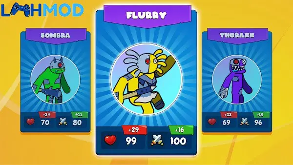 Ảnh 2 của Rainbow Fusion: Merge Master APK 1.0 cho Android iOS Màn hình kết hợp quái vật trong game Rainbow Fusion Merge Master