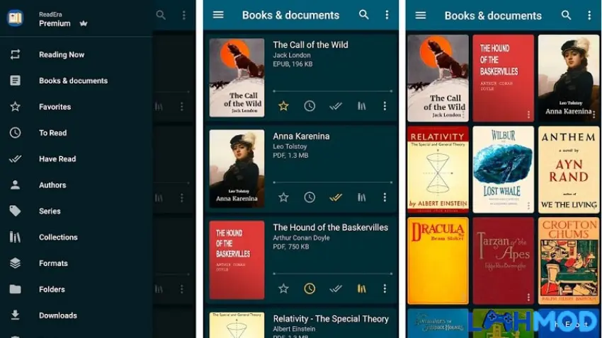 Ảnh 3 của Tải ReadEra Premium Apk 21.06.10 cho Android Các tùy chọn cài đặt hiển thị và công cụ ghi chú trong ReadEra Premium