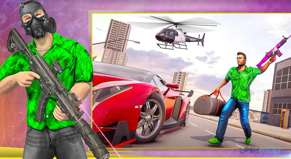 Ảnh 2 của Tải Real Gangster Games Crime City Apk 2.7 cho Android iOs Cảnh đấu súng căng thẳng trong Real Gangster Games Crime City