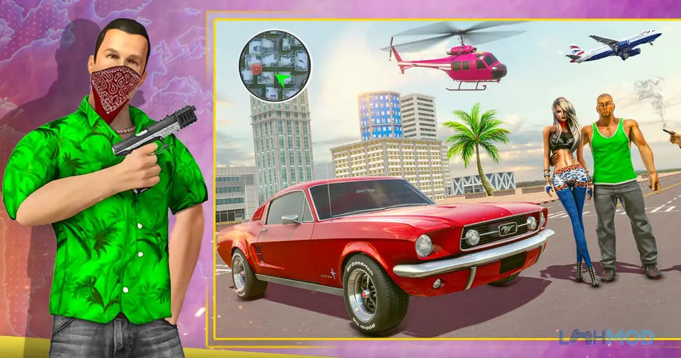 Ảnh 3 của Tải Real Gangster Games Crime City Apk 2.7 cho Android iOs Tùy chỉnh nhân vật với nhiều trang phục và phụ kiện