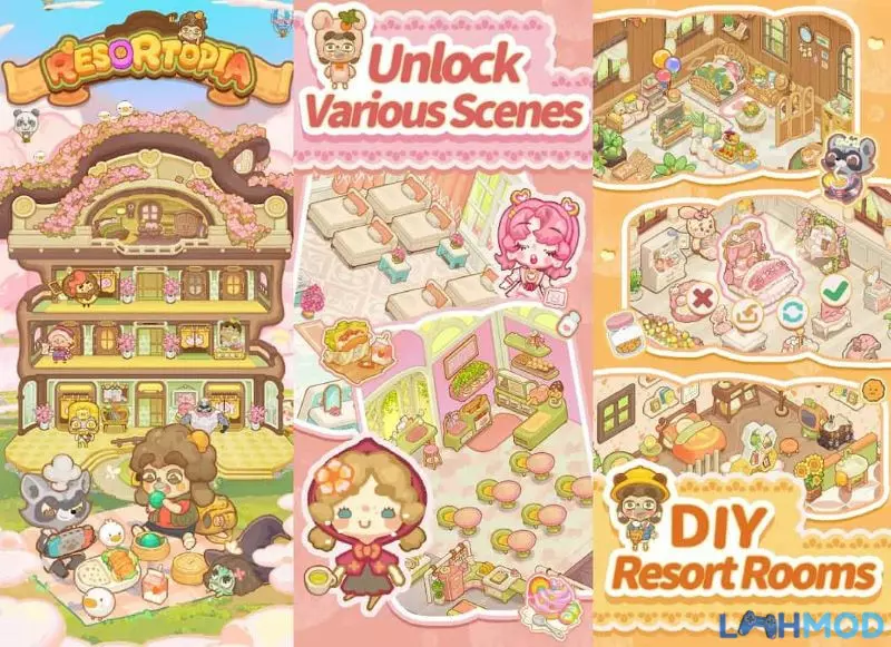 Ảnh 6 của Tải Resortopia Mod Apk 9.2.5 mới nhất (Hack Vô hạn tiền, Không quảng cáo) Hướng dẫn cách tải và cài đặt Resortopia Mod