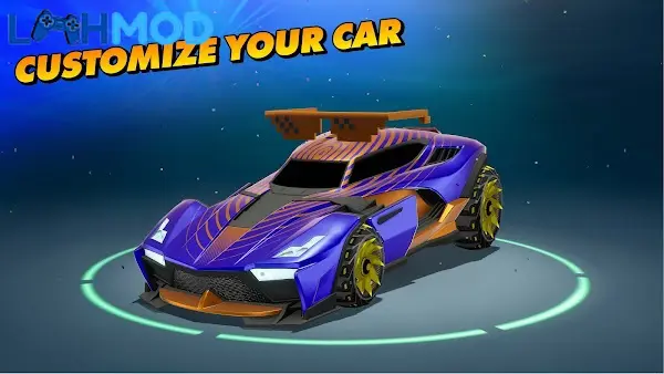 Ảnh 3 của Tải Rocket League Sideswipe APK 1.0 Android iOS Giao diện chọn xe và tùy chỉnh trong Rocket League Sideswipe