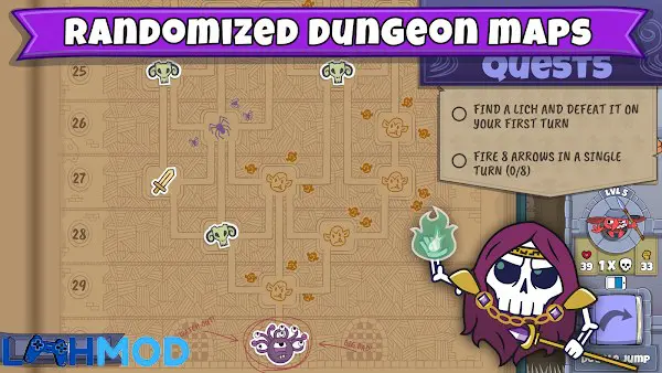 Ảnh 2 của Tải Roundguard APK 2.0.3 cho Android iOS Cảnh gameplay Roundguard nơi nhân vật tròn đang va chạm với quái vật