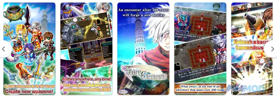 Ảnh 4 của Tải RPG Fairy Elements Mod Apk 1.1.3g (Vô Hạn Tiền) cho Android iOs Giao diện khám phá thế giới rộng lớn của game