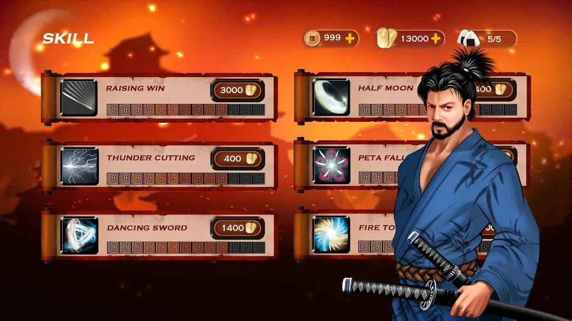 Ảnh 3 của Tải game Samurai: Action fight Assassin Mod APK 1.0.92 (One Hit) Samurai đứng trước một cảnh quan núi non hùng vĩ ở Nhật Bản