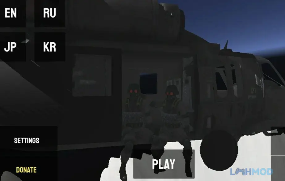 Ảnh 2 của Tải SCP-354 Episode 2 Mod Apk 1.05 (Vô Hạn Đạn) cho Android iOs Một cảnh gameplay đầy hành động với nhân vật đang ngắm bắn trong môi trường u tối