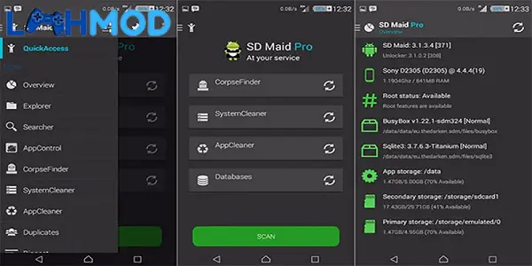 Ảnh 2 của Tải ứng dụng SD Maid Pro APK 5.3.20 cho Android iOS Giao diện tổng quan của SD Maid Pro
