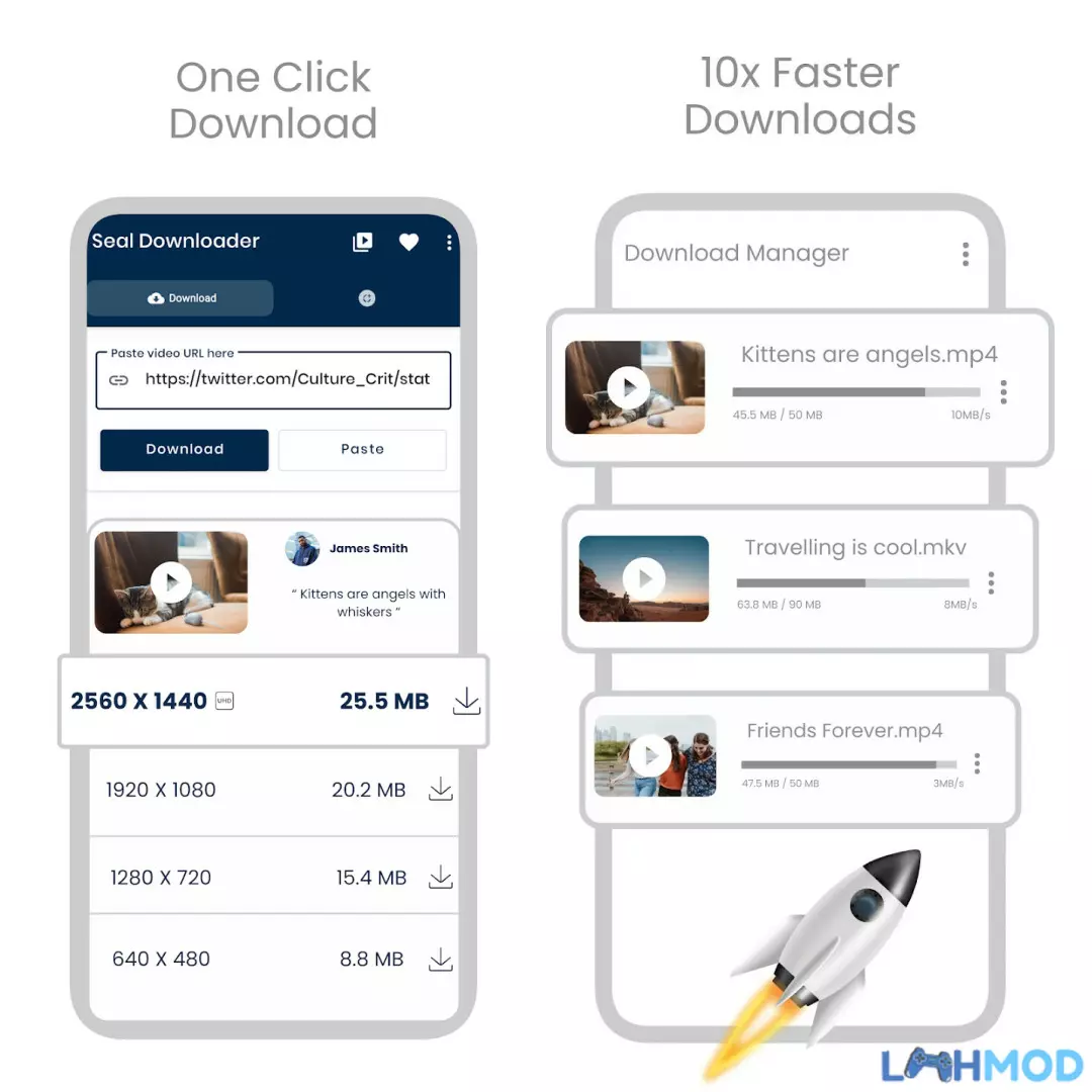 Ảnh 3 của Download Seal Apk 2.1.1 Mới Nhất Cho Android Seal APK hỗ trợ tải video từ nhiều nền tảng