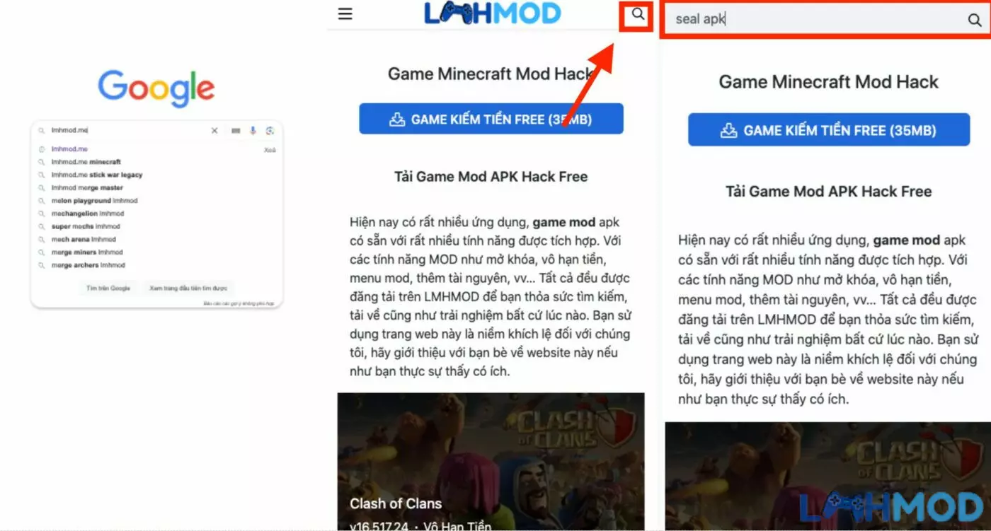 Ảnh 7 của Download Seal Apk 2.1.1 Mới Nhất Cho Android Truy cập LMHMod và tìm kiếm ứng dụng Seal APK