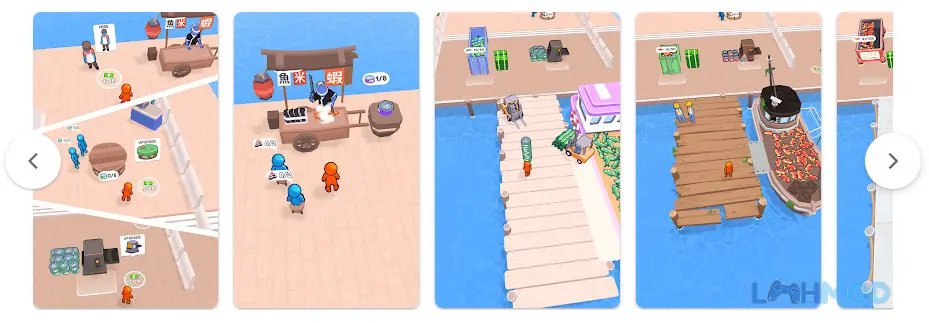 Ảnh 2 của Tải Seaport Master Apk 0.7.6 cho Android iOs Cảnh xe nâng đang vận chuyển container tại bến cảng