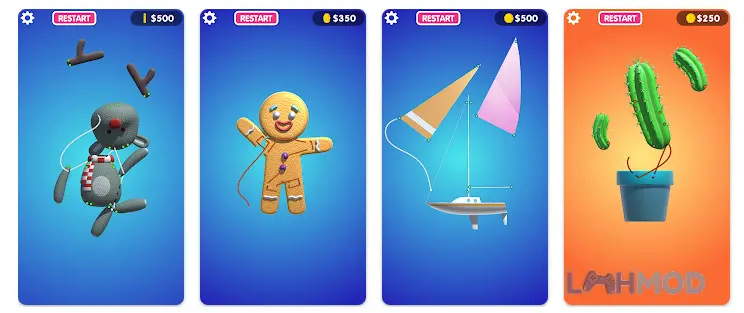 Ảnh 2 của Sew 3D Apk 2.4.1 – LMHMOD Alt text mô tả cảnh một bàn tay đang thao tác may vá trên màn hình game Sew 3D