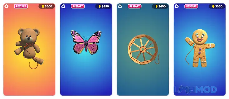 Ảnh 4 của Sew 3D Apk 2.4.1 – LMHMOD Alt text mô tả vật phẩm 3D đã hoàn thành trong game Sew 3D