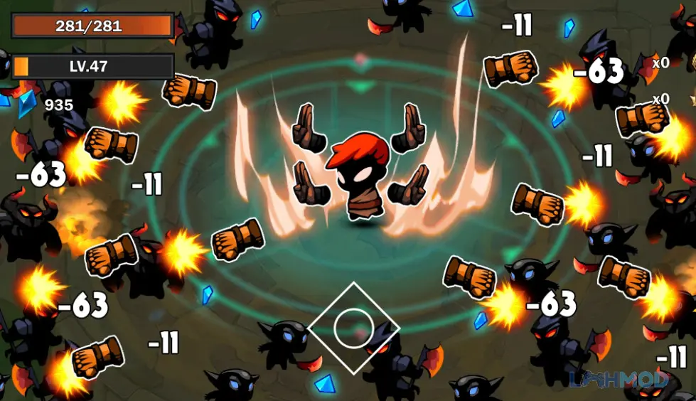 Ảnh 2 của Tải Shadow Survival Shooter Games Mod Apk 1.1.44 (MOD Menu, Tiền, Bất Tử) cho Android iOs Màn hình chọn nhân vật trong Shadow Survival: Shooter Games với các anh hùng đa dạng