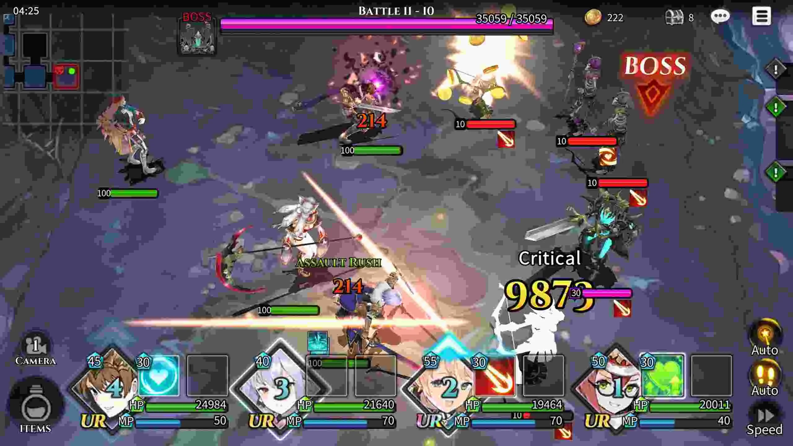 Ảnh 4 của Shining Beyond Mod APK 1.0.34 (Menu/Hệ số sát thương, phòng thủ) Cảnh chiến đấu hoành tráng trong Shining Beyond Mod