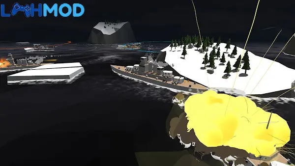 Ảnh 2 của Tải Ships Of Glory APK 3.72 cho Android iOS Góc nhìn chiến đấu trên biển trong Ships of Glory với tàu chiến đang khai hỏa