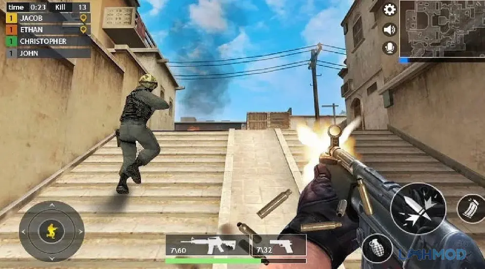Ảnh 2 của Tải Shoot Hunter Gun Killer Mod Apk 2.0.9 (Vô hạn coins) Android iOs Cảnh chiến đấu trong thành phố của Shoot Hunter Gun Killer