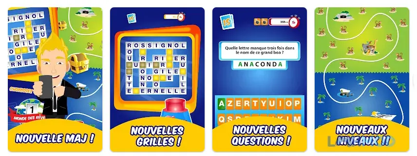 Ảnh 2 của Tải Slam Apk 2.3.1 cho Android iOs Giao diện trò chơi Slam với nhiều ô chữ và lựa chọn chủ đề