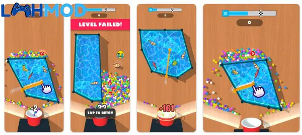 Ảnh 2 của Tải Slice This APK 1.6 cho Android iOS Cận cảnh màn hình chơi game Slice This với các đường cắt