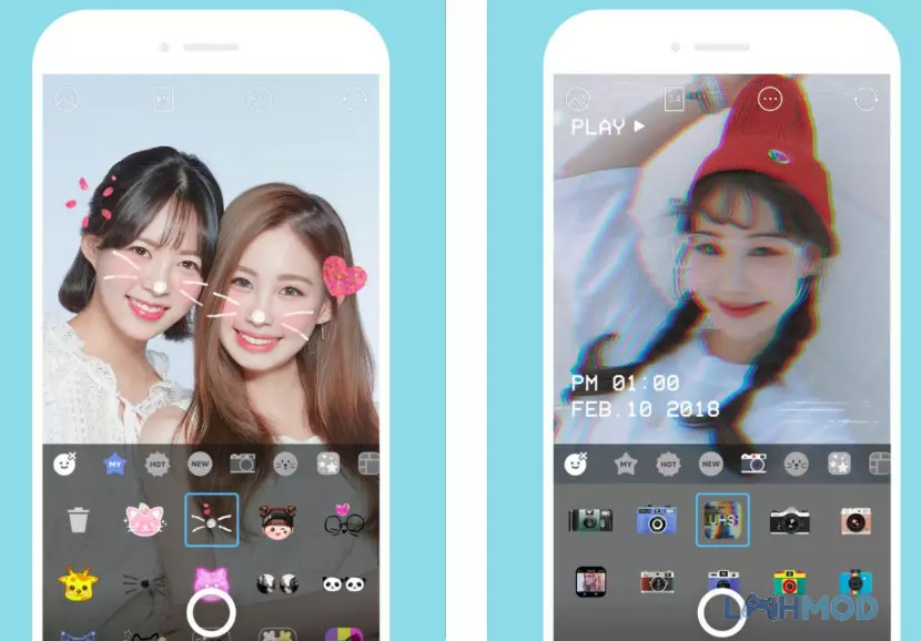 Ảnh 3 của Tải ứng dụng SNOW Mod Apk (Mở Khóa Premium) 11.2.10 cho Android iOs Bộ sưu tập nhãn dán, hiệu ứng và filter phong phú trong ứng dụng SNOW Mod