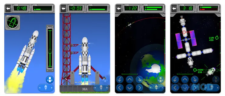 Ảnh 2 của Tải Space Agency Mod Apk 1.9.8 (Quick Launches, Money) cho Android iOs Giao diện chế tạo tên lửa trong Space Agency Mod