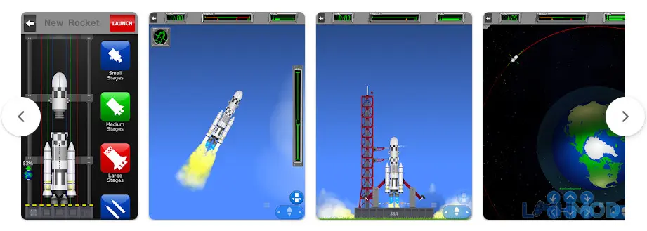 Ảnh 4 của Tải Space Agency Mod Apk 1.9.8 (Quick Launches, Money) cho Android iOs Trạm không gian đang được lắp ráp trong quỹ đạo