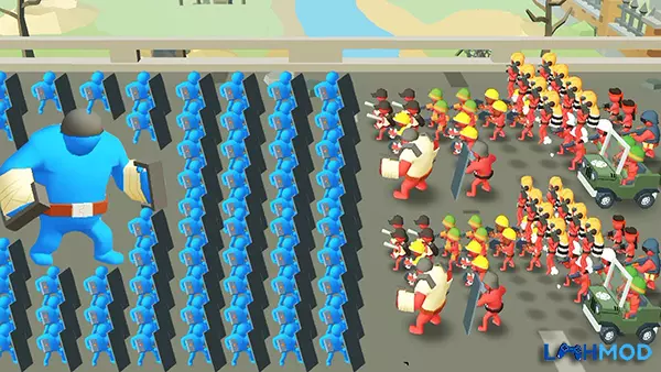 Ảnh 3 của Tải Stick Army: World War Strategy MOD APK 1.2.0 (Vô hạn tiền) Android iOS Giao diện nâng cấp và quản lý tài nguyên trong Stick Army