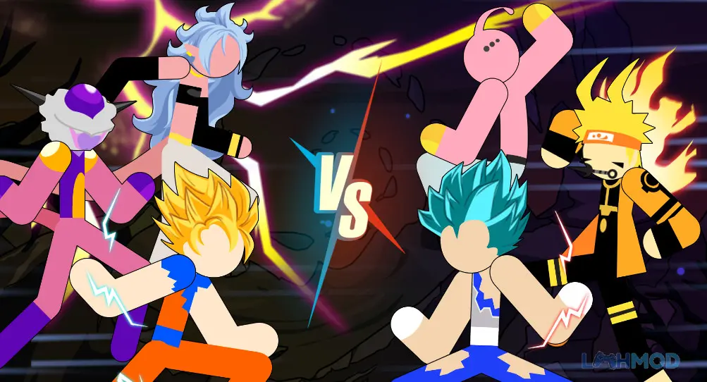 Ảnh 4 của Tải Stickman Dragon Fight-Chiến Binh Rồng Thiêng Mod Apk 1.1.4 (Vô hạn tiền)Android iOs Giao diện chọn chế độ chơi trong Stickman Dragon Fight